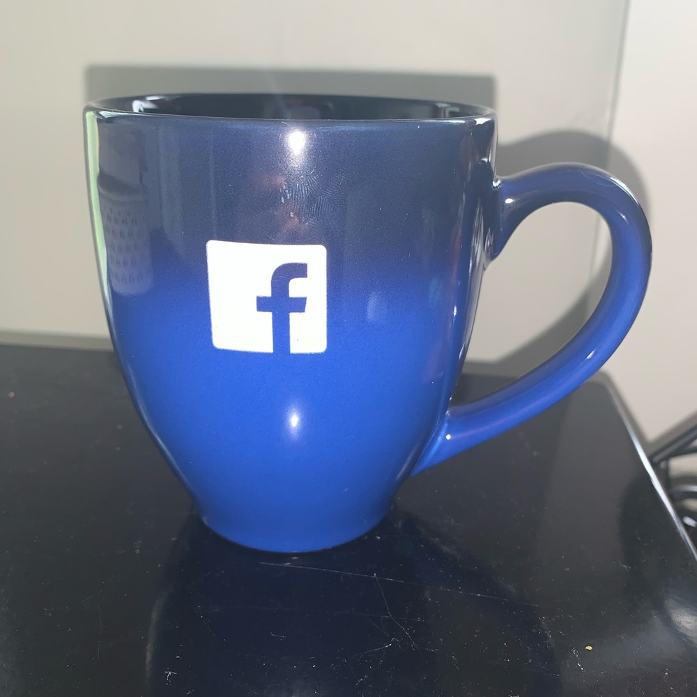 Facebook logo mug